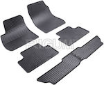 Rigum Set of Front and Rear Mats 2pcs from Rubber for Opel Zafira C (7 places) Black