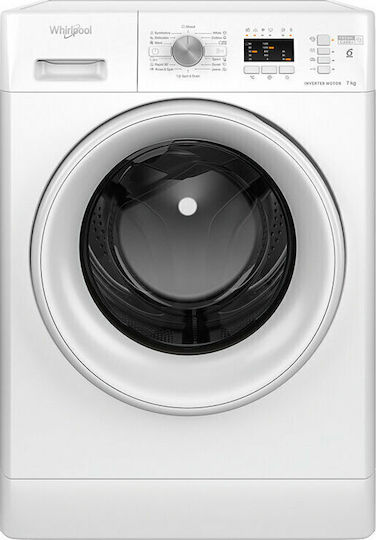 Whirlpool Πλυντήριο Ρούχων 7kg 1200 Στροφών 6th Sense FFL 7238 W EE