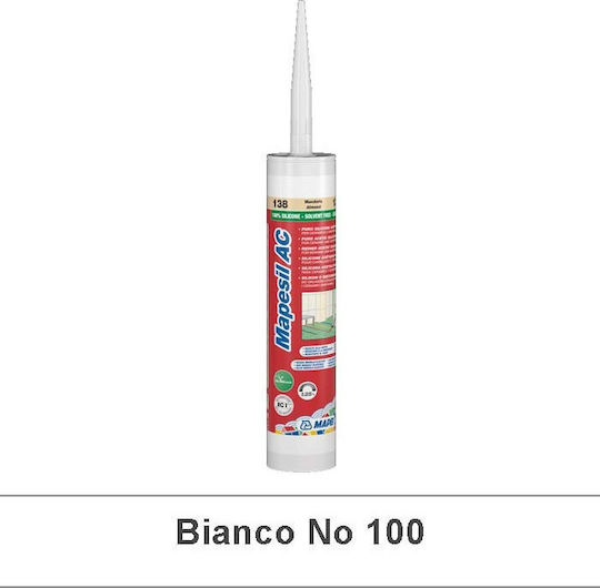 Mapei Mapesil AC Μαστίχη Λευκή 100 310ml