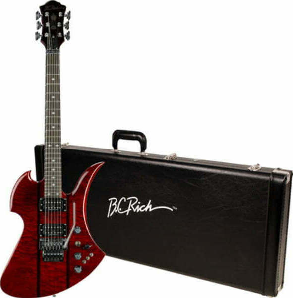 BC Rich Mockingbird Legacy ST with Floyd Rose Transparent Red Bundle