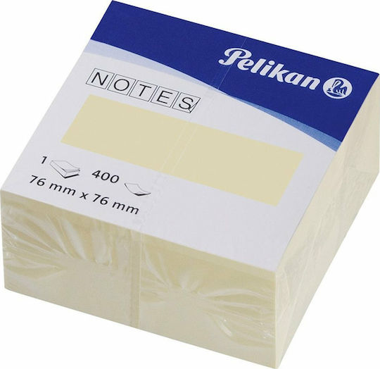 Pelikan Sticky Note Pads in Cube 400 Sheets Yellow 7.6x7.6pcs