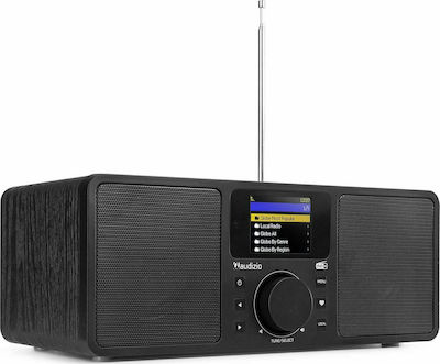 Audizio Rome Tabletop Radio Electric DAB+ with Bluetooth Black