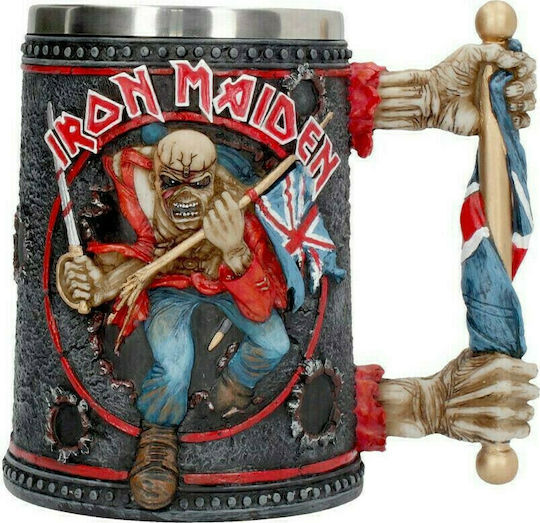 Nemesis Now Iron Maiden - Tankard Trooper Ποτήρι Μπύρας από Πλαστικό σε Μαύρο Χρώμα