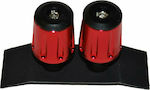 Xinli Motorcycle Handlebar Counterweights XL-364A in Red Colour