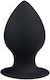 Easytoys Round Butt Plug Anal Plug Medium Black 10cm