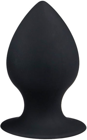 Easytoys Round Butt Plug Anal Plug Medium Black 10cm