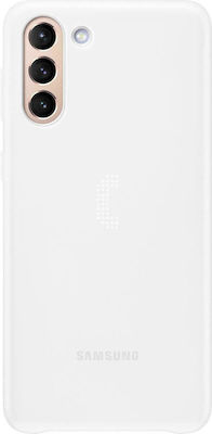Samsung LED Cover Umschlag Rückseite Kunststoff Weiß (Galaxy S21+ 5G) EF-KG996CWEGWW