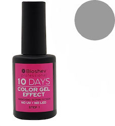 Bioshev Professional 10 Days Color Gel Effect Gloss Βερνίκι Νυχιών Μακράς Διαρκείας Γκρι 219 11ml