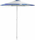 Brunner Onda Parsol Faltbar Strandsonnenschirm Durchmesser 2m mit UV Schutz Hellblau