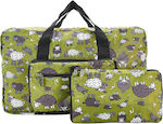 Eco Chic Foldable Holdall Sack Voyage 30lt Green L50xW20xH29cm