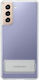 Samsung Clear Standing Cover Back Cover Plastic Transparent (Galaxy S21 5G)