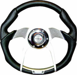 Carman Volan Auto Triactin cu Diametru 35cm Argint/Negru