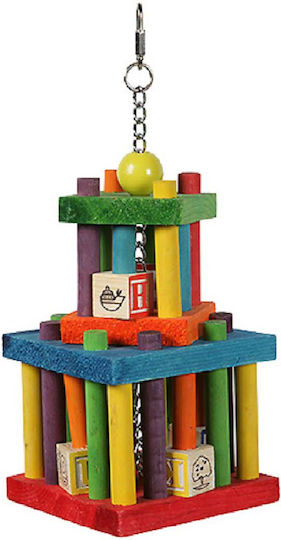 Happypet Bulding Maze Zubehör für Papageienkäfige aus Hölzernes 37x14cm