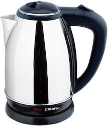 Crown CK-2108Y 1.8lt με Ισχύ 1800W Ασημί