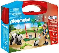 Playmobil City Life Panda Caretaker Carry Case for 4-10 years old