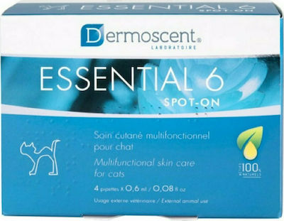 Dermoscent Essential 6 Spot On Supliment Nutrițional pentru Pisici 4 bucăți