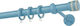 Zogometal Metallic Curtain Pole Single Φ25mm 160cm Blue / Grey