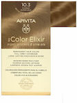 Apivita My Color Elixir Set Hair Dye no Ammonia 10.3 Blonde Gold 125ml