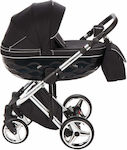 Adamex Chantal Special Edition Adjustable 3 in 1 Baby Stroller Suitable for Newborn Black