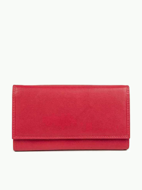 AN Large Leather Women's Wallet Classic Red
