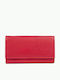 AN Large Leather Women's Wallet Classic Red
