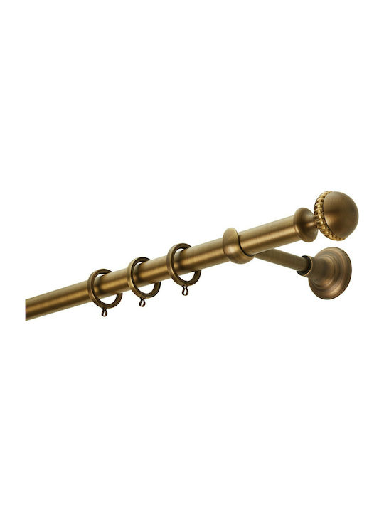 Zogometal Metallic Curtain Pole Classique Collection Single Φ25mm 160cm Bronze