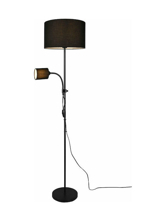 Trio Lighting Owen Floor Lamp H160xW36cm. with Socket for Bulb E27 Black