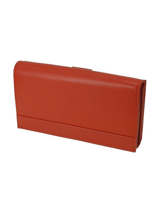 Lavor Large Leather Women's Wallet Red
