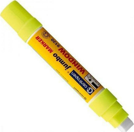 Centropen Jumbo Marker Yellow Permanent Liquid Chalk for Glass Liquid Chalk Marker Yellow 2-15mm.