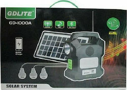 GDLite Autonomous Solar Lighting System GD-1000A with Charger , Flash Light , Remote Control & Light System