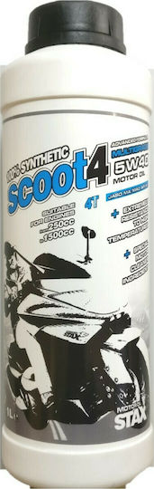 Motor Oil Stax Scoot Синтетично Мотоциклетно масло за четиритактови двигатели 5W-40 1лт