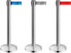 Rnt Κολωνάκι Δαπέδου BP-202SSG Γκρι Inox 91cm 3107