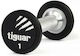 Tiguar Rund Gummi Hantel 1 x 1kg