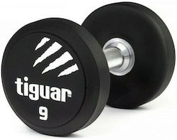 Tiguar Rubber Round Dumbbell 1 x 9kg