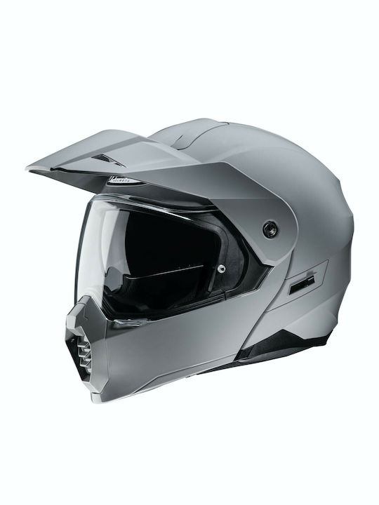 HJC C80 N.Grey Motorcycle Helmet Flip-Up ECE 22.05 with Sunvisor KR50197