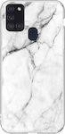 Wozinsky Marble Back Cover Σιλικόνης Λευκό (Galaxy A21s)