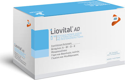 Adelco Liovital AD Multivitamin für Energie, Stärkung des Immunsystems & die Haut 10Stück