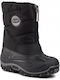 BMX Kids Snow Boots with Zipper Black