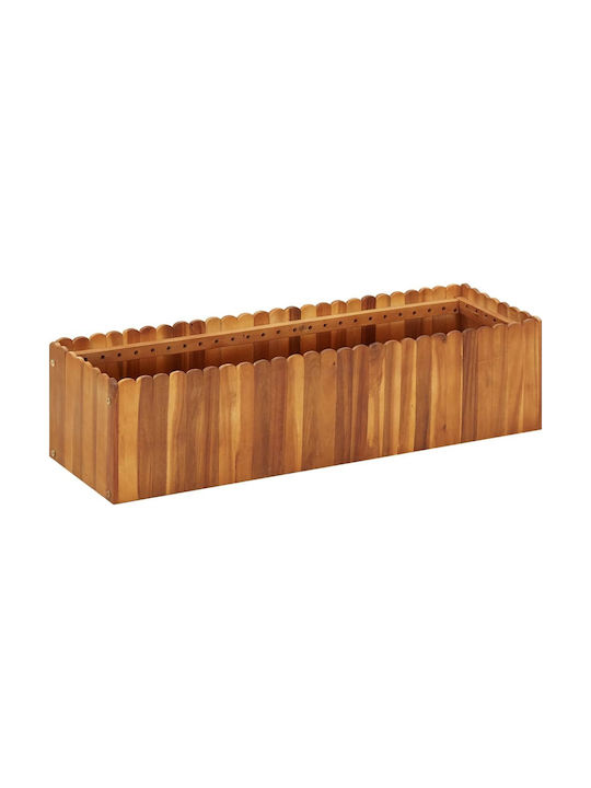 vidaXL Holz Blumenkasten Braun 100x30x25cm