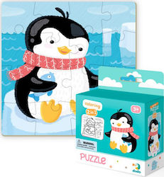 Kinderpuzzle Πιγκουΐνος 2 σε 1 Για Να Χρωματίσεις für 3++ Jahre 16pcs Dodo