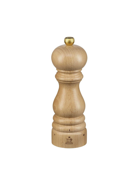 Peugeot Paris Manual Wooden Pepper Mill 18cm Beige