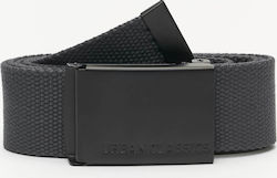 Urban Classics Men's Belt Fabric Charcoal / Black Urban Classics Men's Belt Fabric Charcoal / Black