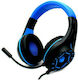 Komc G314 Over Ear Gaming Headset με σύνδεση USB Μπλε
