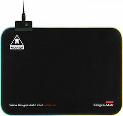 Kruger & Matz Medium Gaming Mouse Pad with RGB Lighting USB Black 350mm Warrior