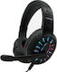 Komc G313 Over Ear Gaming Headset cu conexiune 2x3,5mm / USB Negru