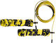 X-FIT Adjustable Jump Rope with Ball Bearings Yellow Premium 2.5m