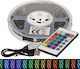 Out of the Blue LED Strip Power Supply 12V RGB Length 2m and 75 LEDs per Meter Set with Remote Control and Power Supply