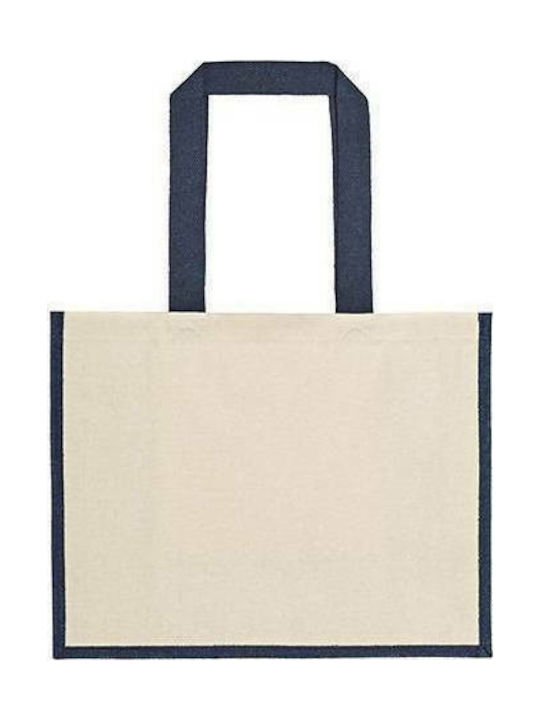 Ubag Sunset Cotton Shopping Bag Natural/Navy