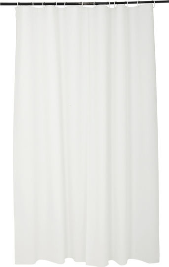 L-C Vitamine Shower Curtain 180x200cm White White Peva