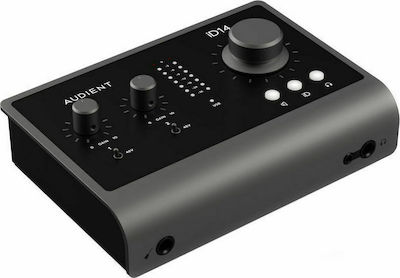 Audient iD14 MKII Външна професионална звукова карта Връзка USB към компютър